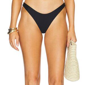 NEW Camila Coelho Limor Bikini Bottom in Black Cheeky Swimsuit XS XSmall